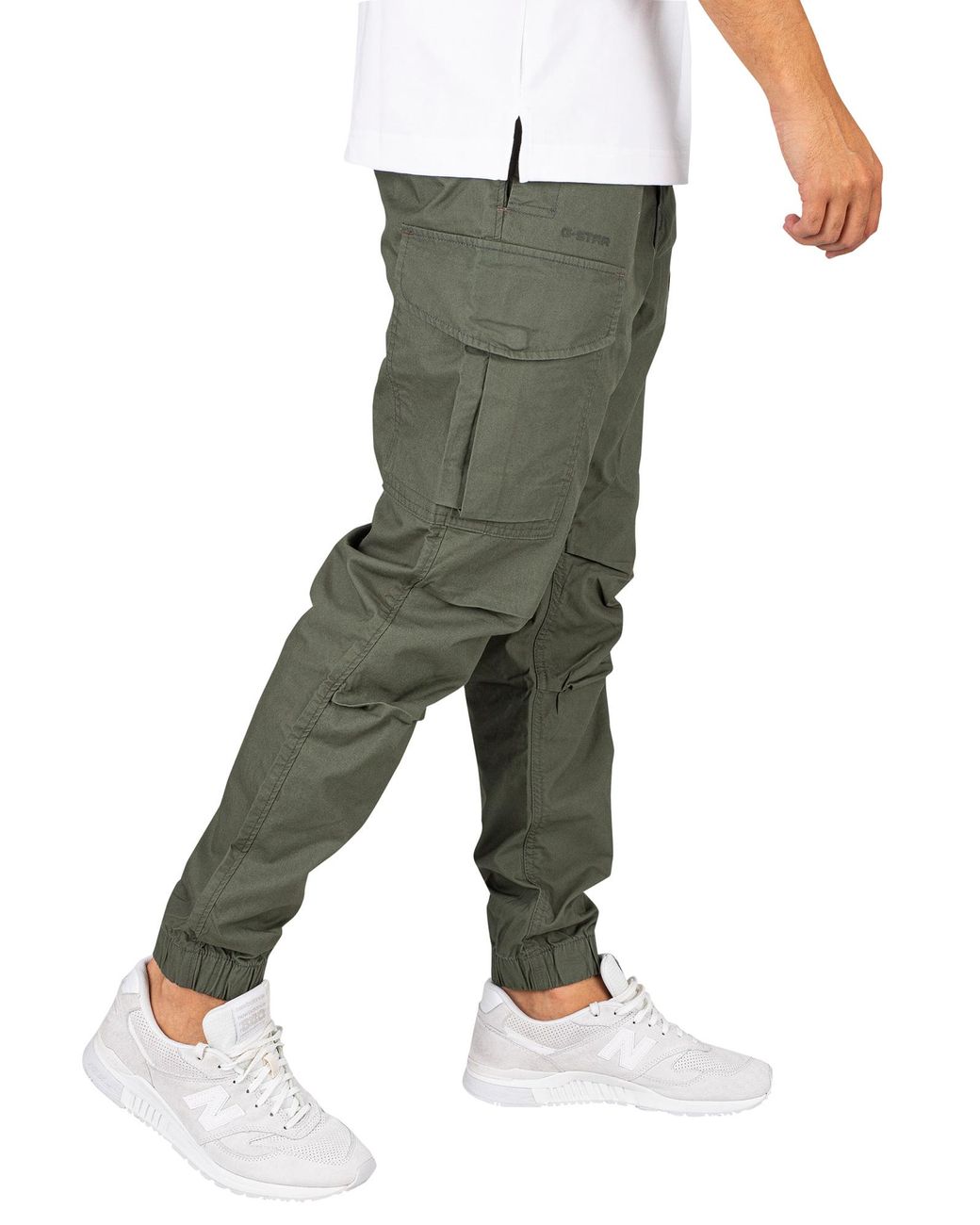 GStar ROVIC ZIP 3D STRAIGHT TAPERED  Cargo trousers  dark bronze  greenolive  Zalandocouk