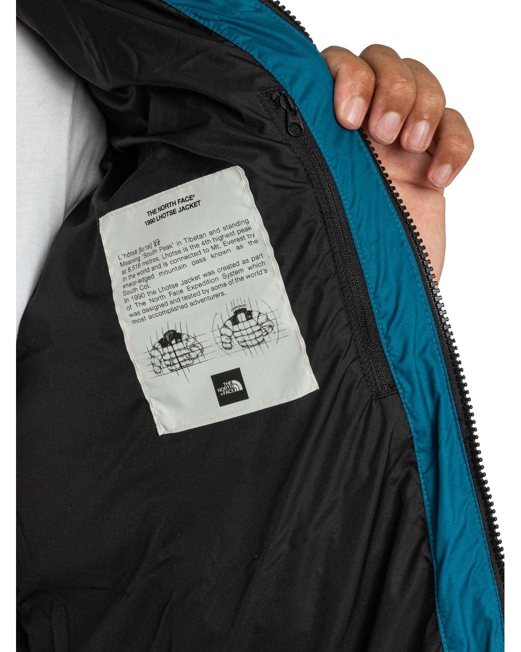The North Face Blue Lhotse Puffer Jacket for men