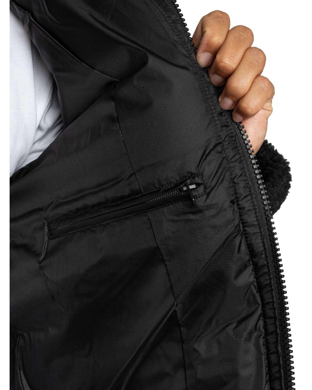 Schott Nyc Black Puffer Jacket for men