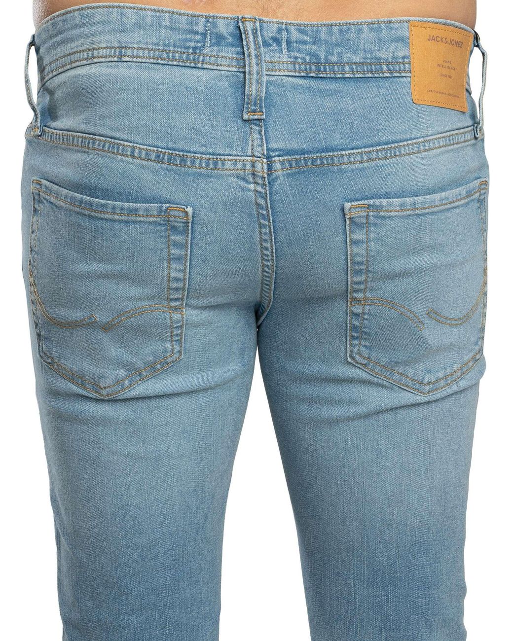 Jack & Jones Blue Glenn Original 030 Slim Jeans for men