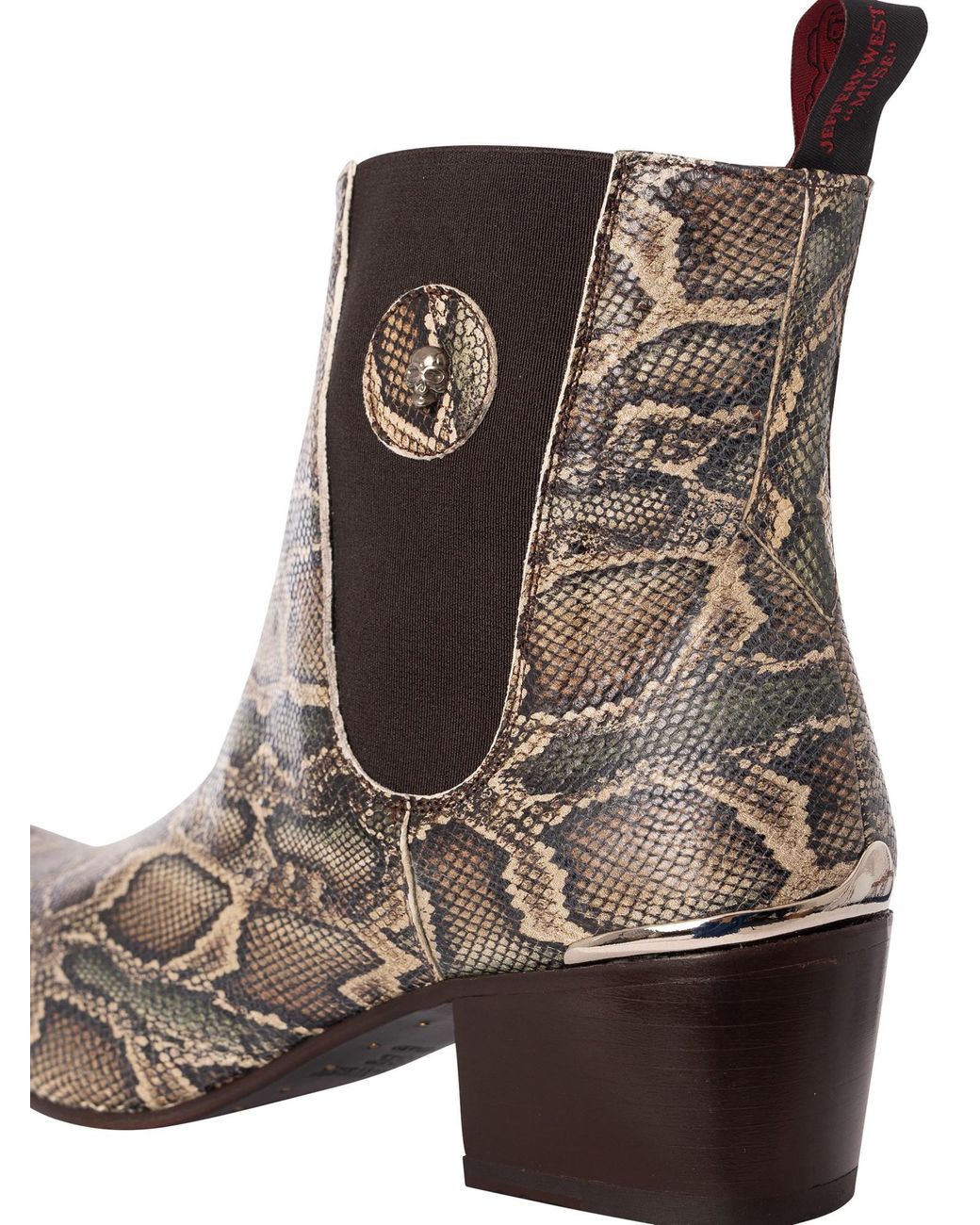 Jeffery West Brown Leather Chelsea Boots for men