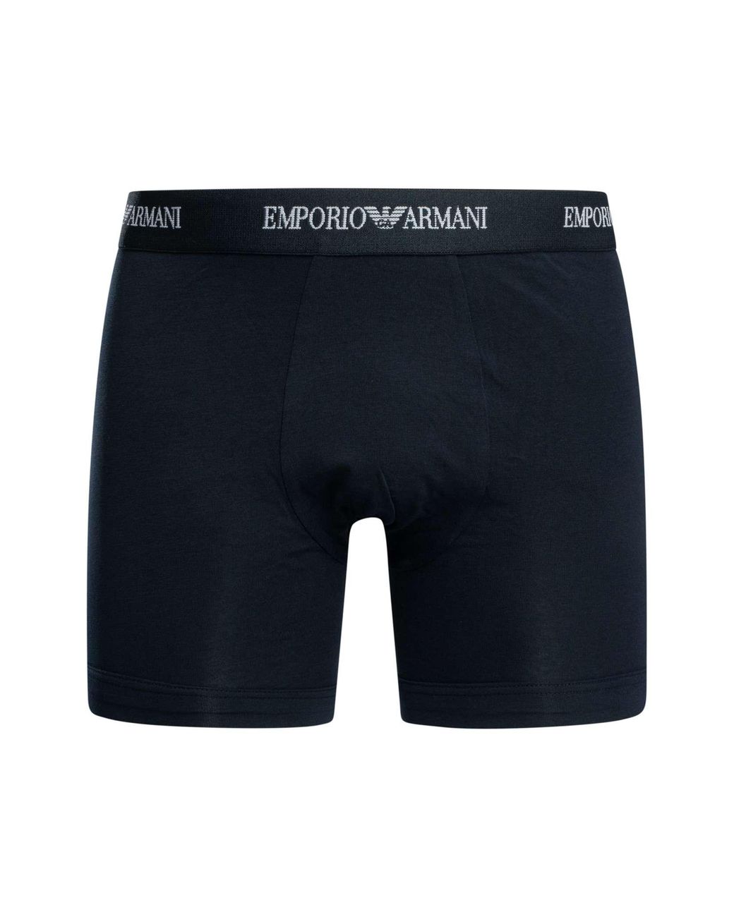 Emporio Armani Blue 3 Pack Stretch Boxer Briefs for men
