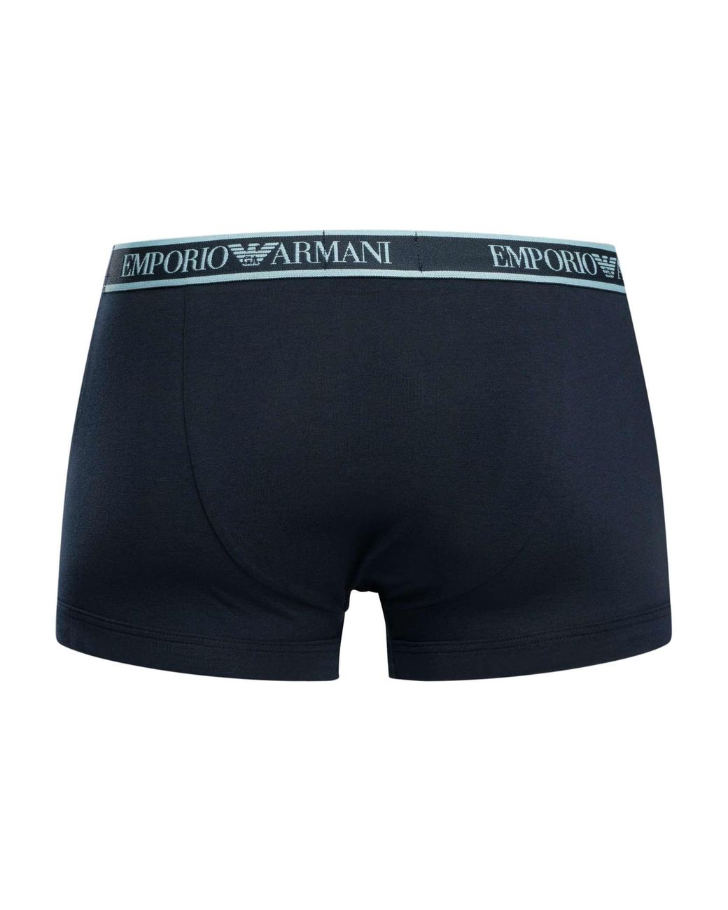 Emporio Armani Blue 3 Pack Trunks for men