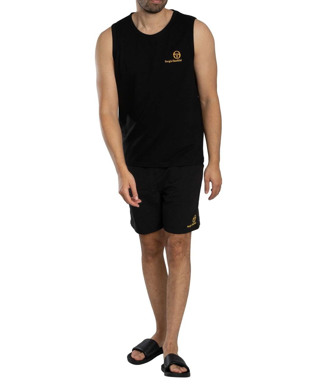 Sergio Tacchini Black Sawyer Vest for men
