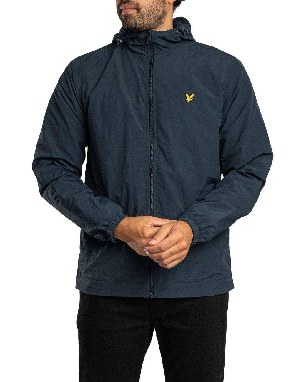 Lyle & Scott Blue Zip Through Jacket for men