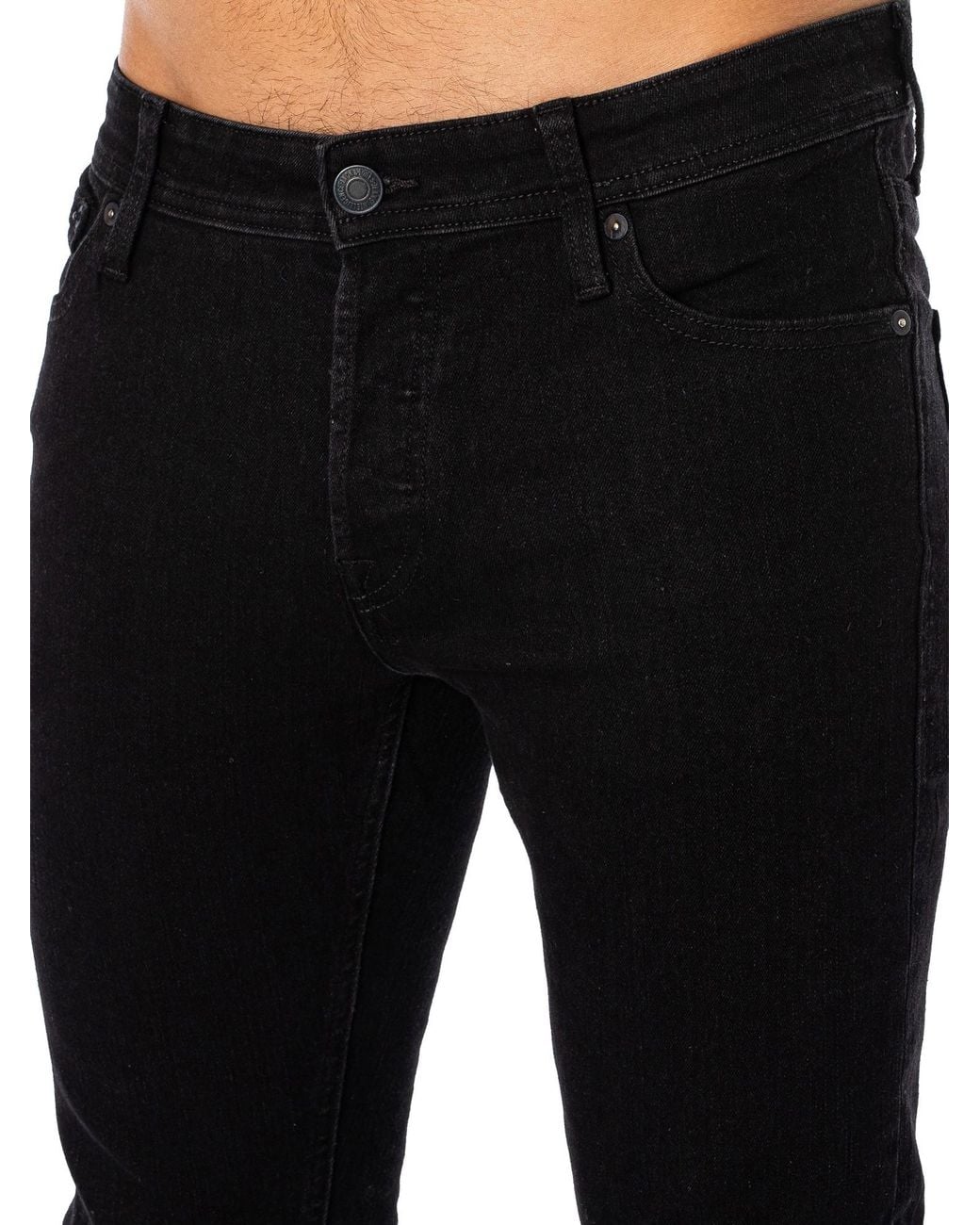 Jack & Jones Black Glenn Original 356 Slim Jeans for men