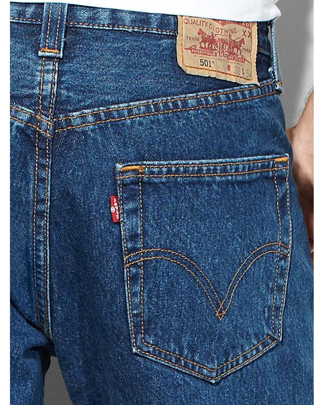 Levi's Stonewash 501 Original Fit Denim Jeans in Blue for Men | Lyst  Australia