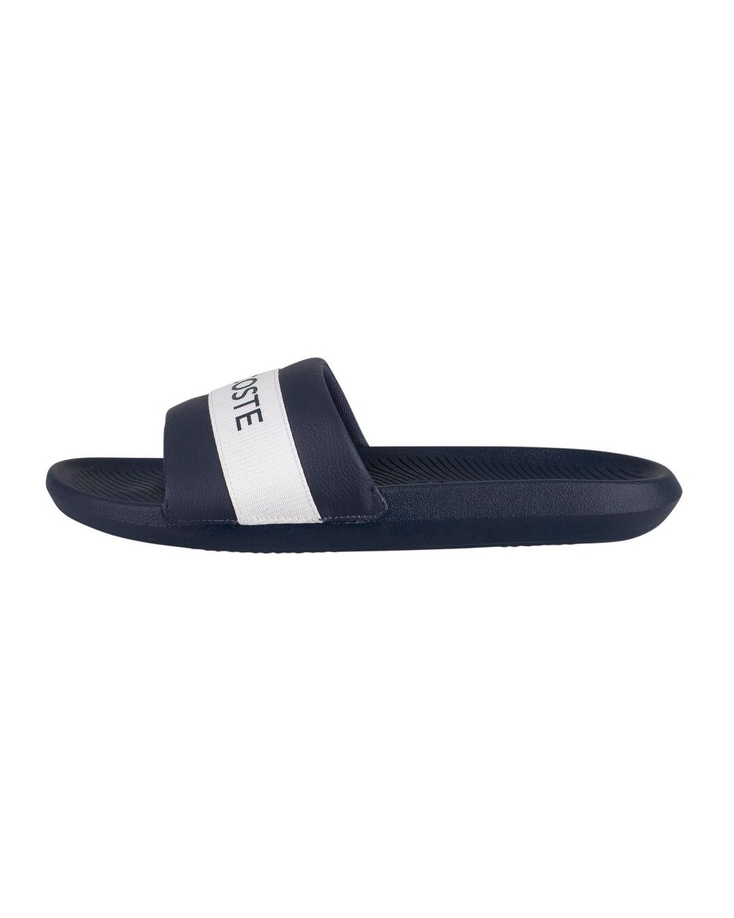 Lacoste CROCO 2.0 0721 2 Mens Sliders Navy//White
