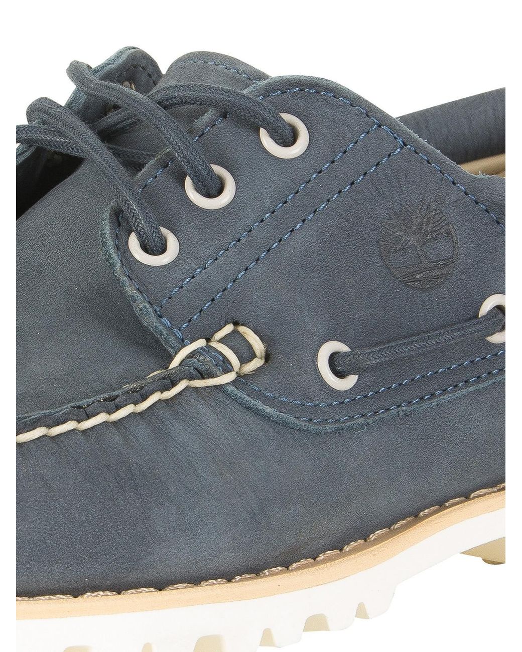 Timberland Navy Chilmark 3 Eye Hands Leather Boat Shoes in Blue for Men |  Lyst