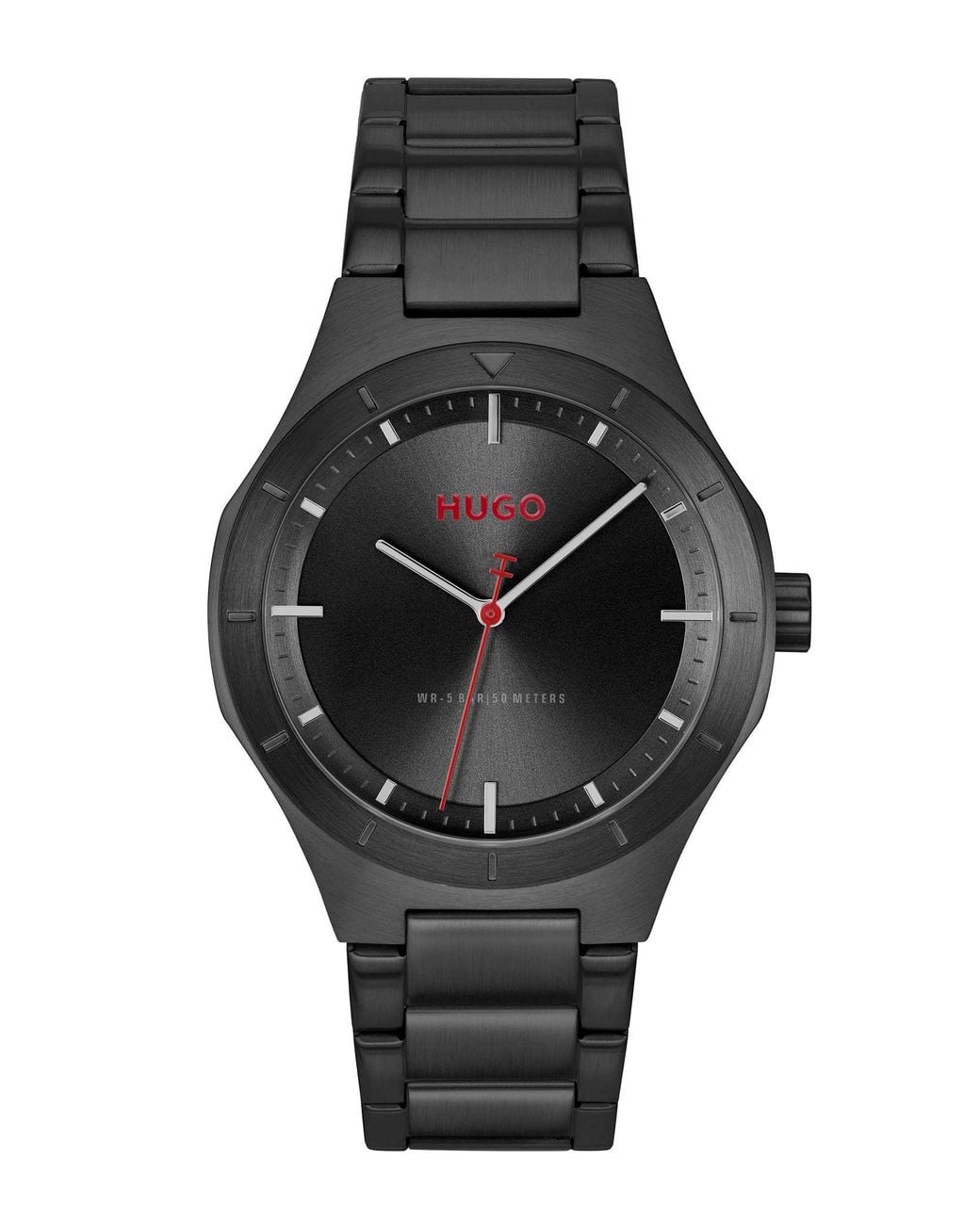 HUGO Black Lit Watch for men