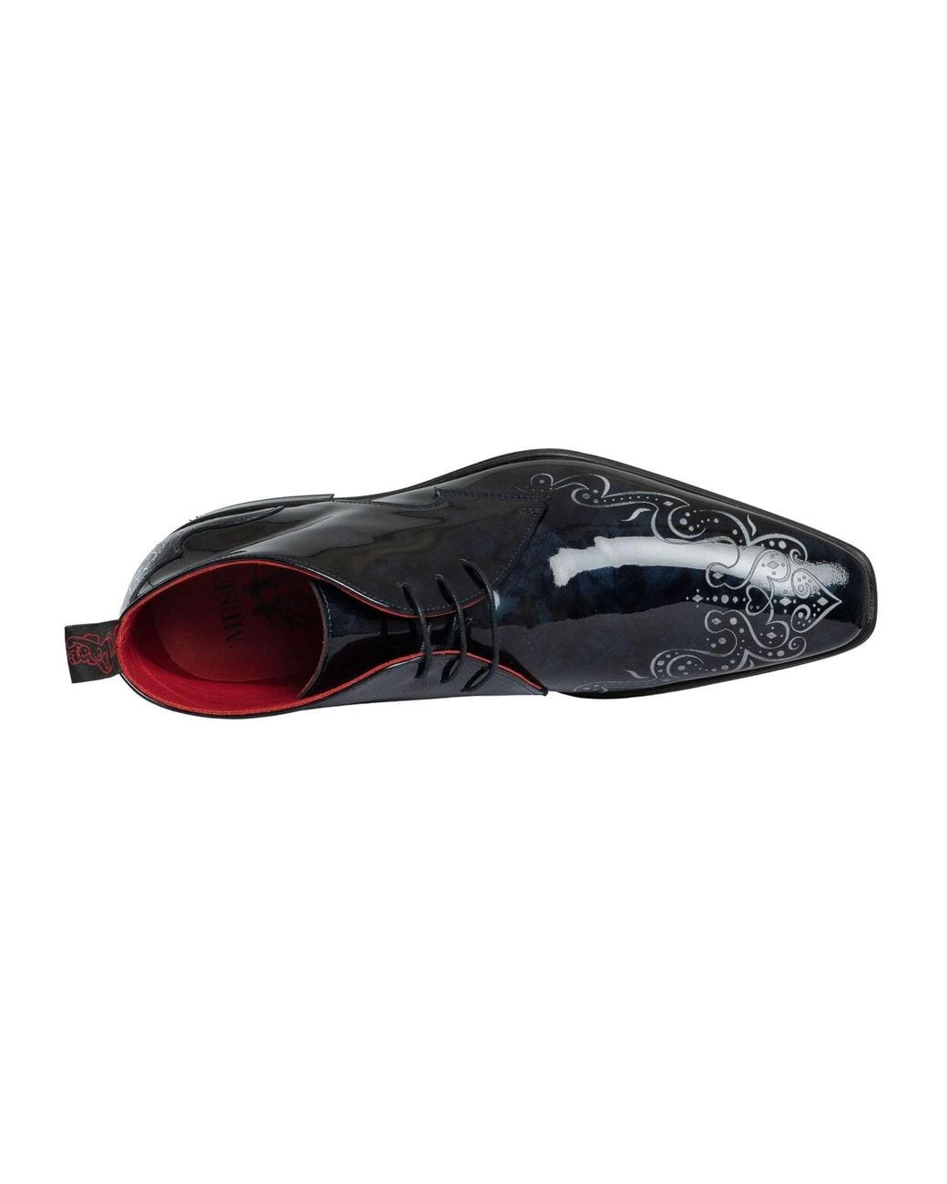 Jeffery West Blue Sunset Patent Leather Boots for men