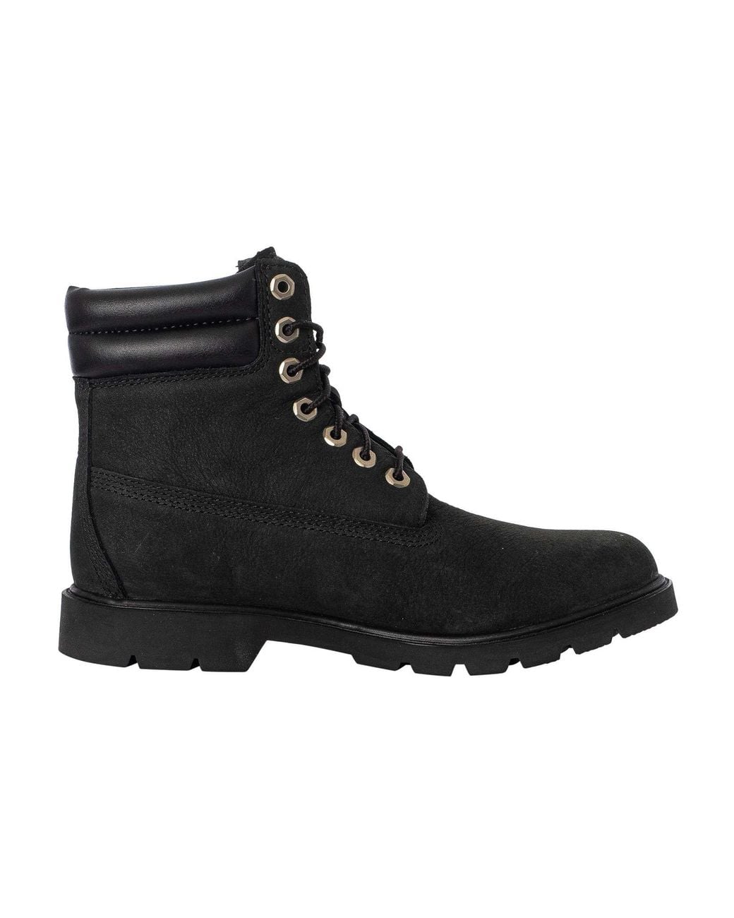 Timberland Black 6 Inch Basic Leather Boots for men