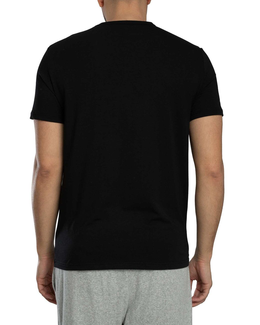 Emporio Armani Black 2 Pack Lounge V-Neck T-Shirt for men