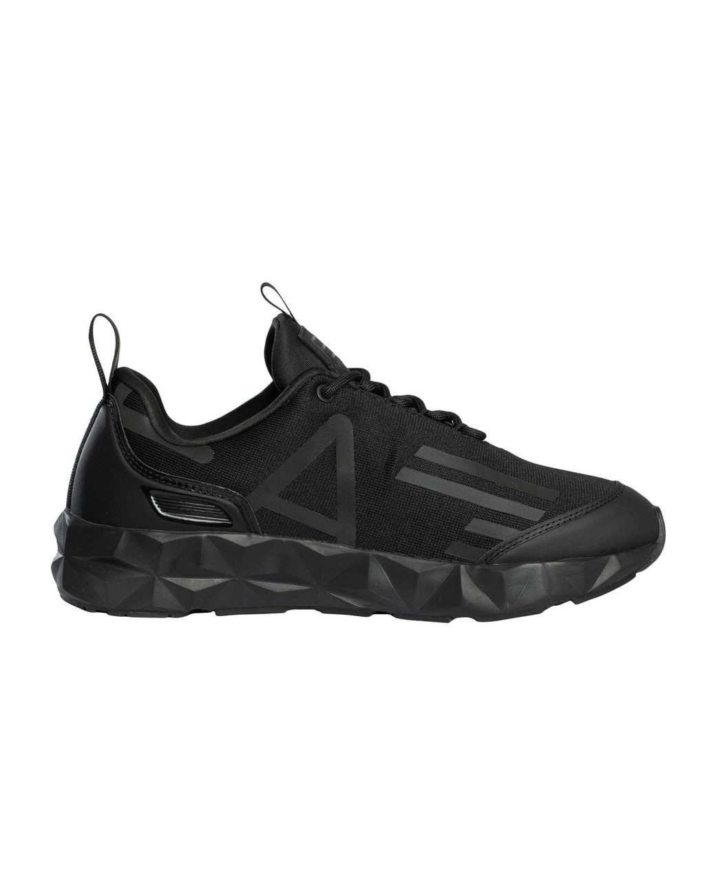 EA7 Black Ultralight Sole Trainers for men