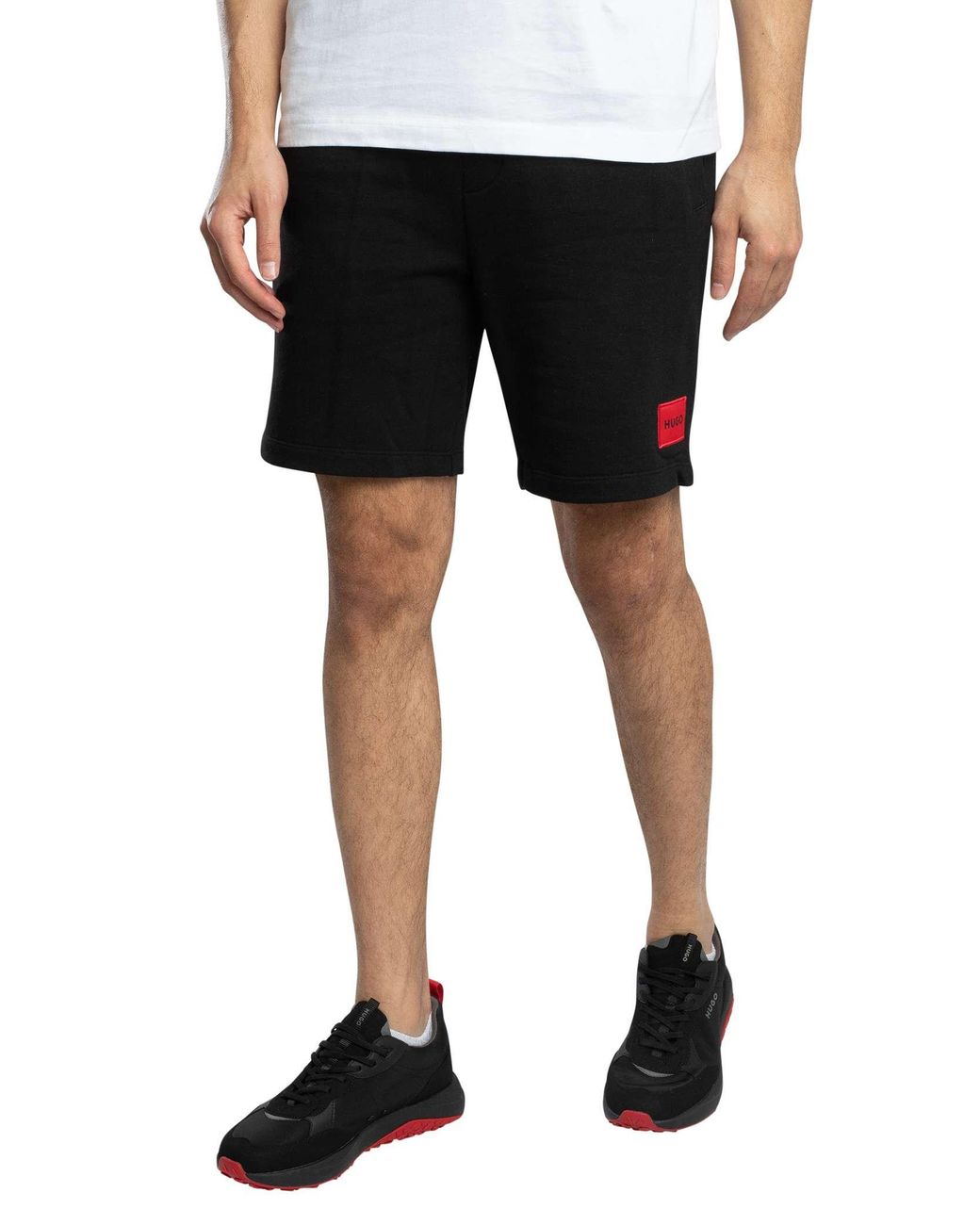 HUGO Black Diz222 Sweat Shorts for men
