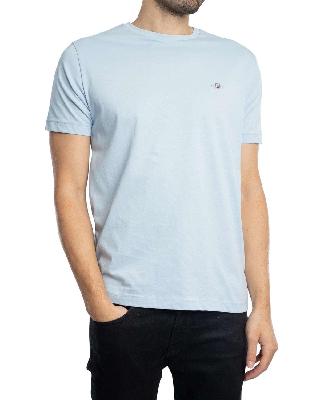 Gant Blue Regular Shield T-Shirt for men