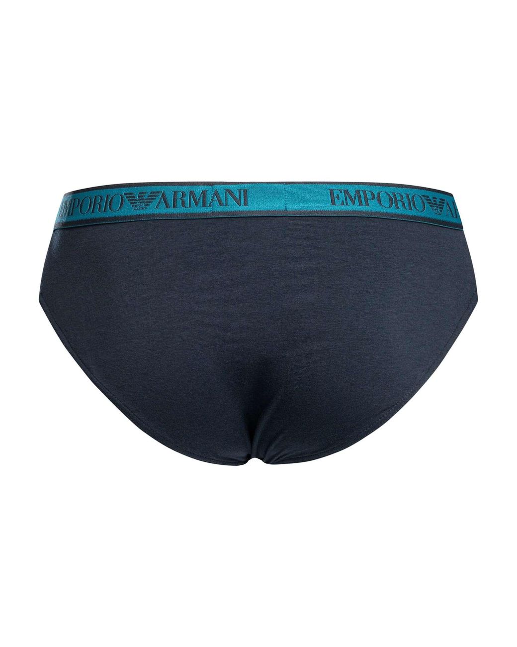 Emporio Armani Blue 3 Pack Cotton Stretch Briefs for men