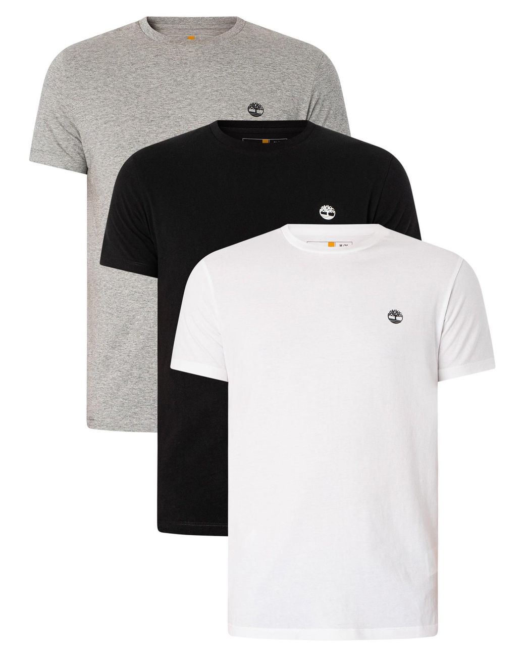 Timberland Black 3 Pack Dustan Slim T-Shirts for men