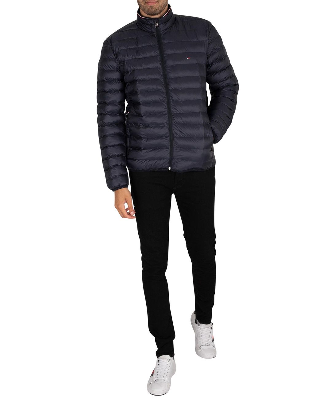 Tommy Hilfiger Core Packable Circular Jacket in Blue for Men | Lyst  Australia