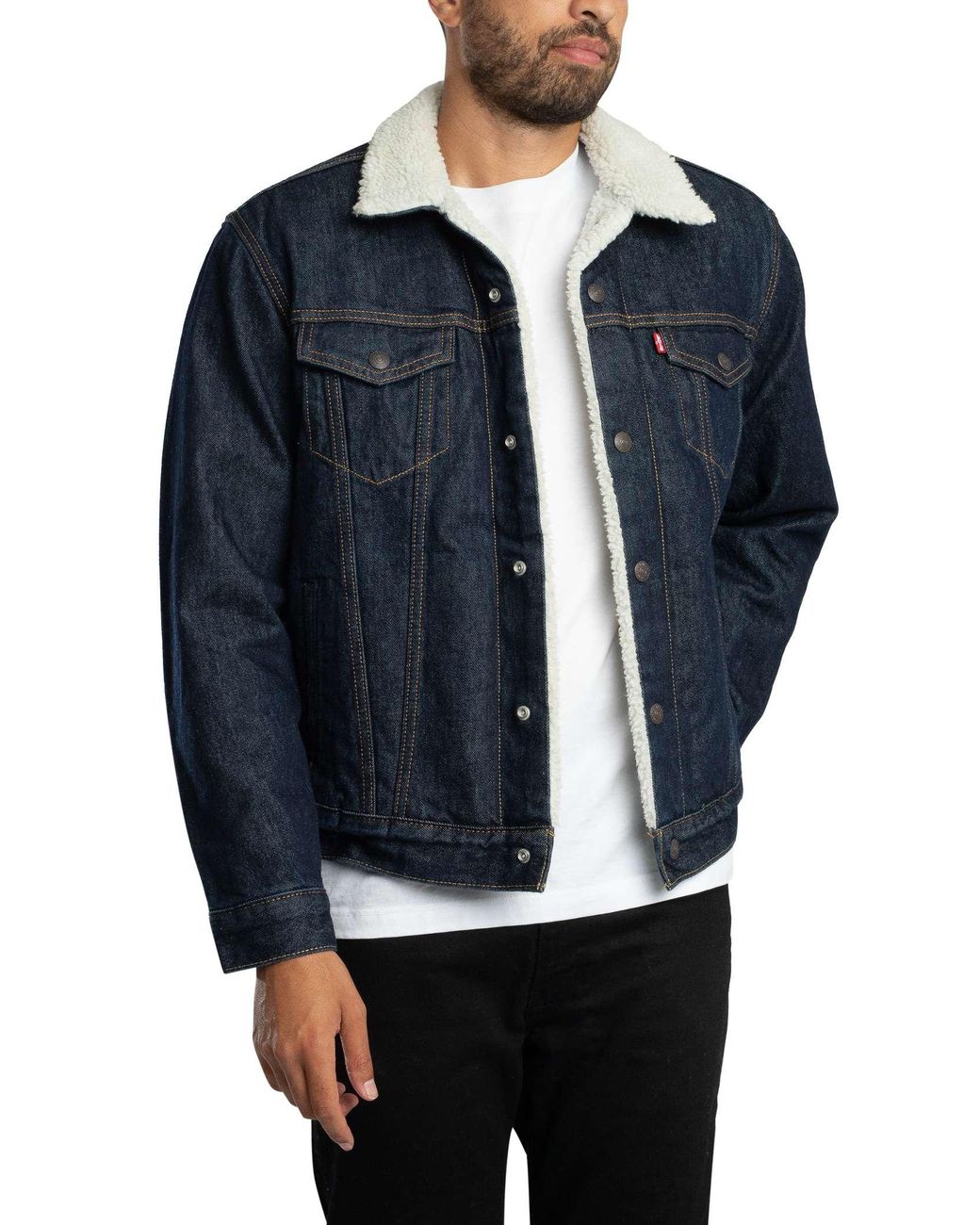 Levi's Blue Type 3 Sherpa Trucker Jacket for men