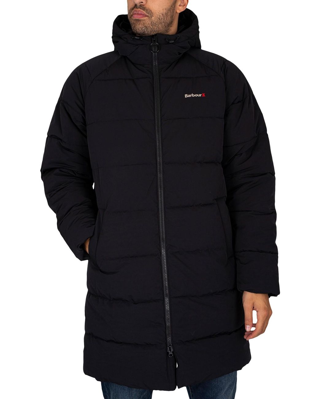Barbour Farn Baffle Puffer Jacket in Black for Men Lyst Canada
