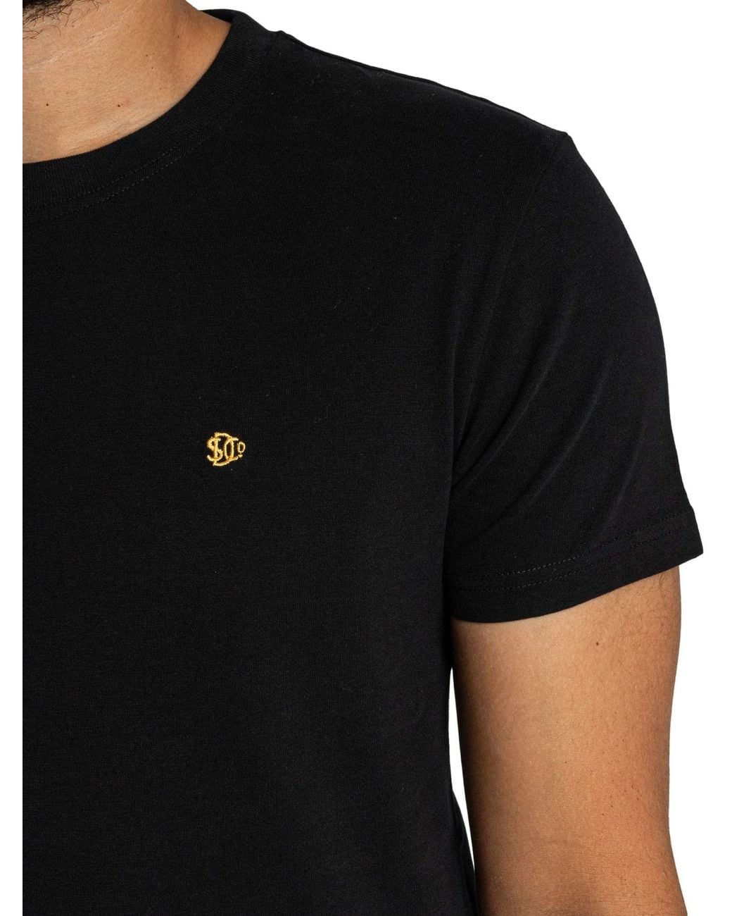 Superdry Black Essential Sdc0 Logo Emb T-Shirt for men