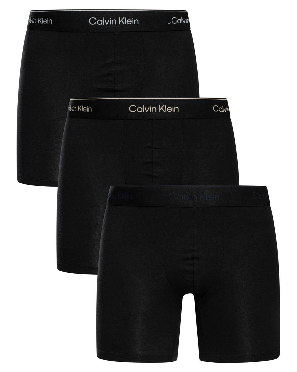 Calvin Klein Black 3 Pack Icon Boxer Briefs for men