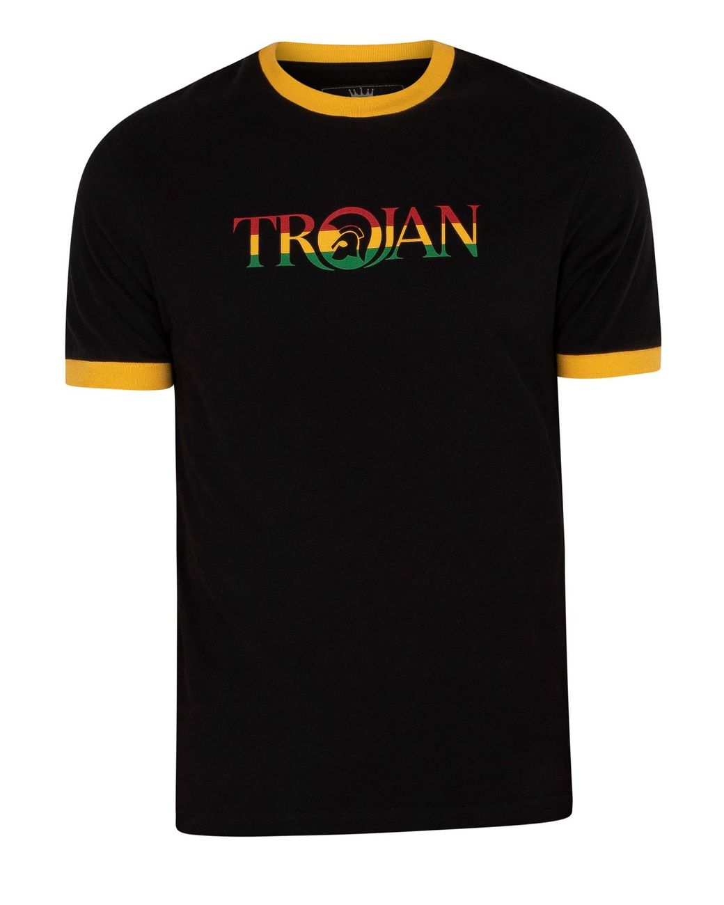 Trojan Black Branded T-Shirt for men
