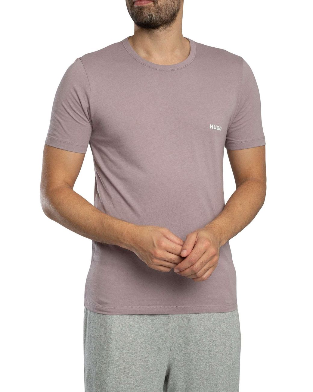 HUGO White 3 Pack Crew Lounge T-Shirt for men