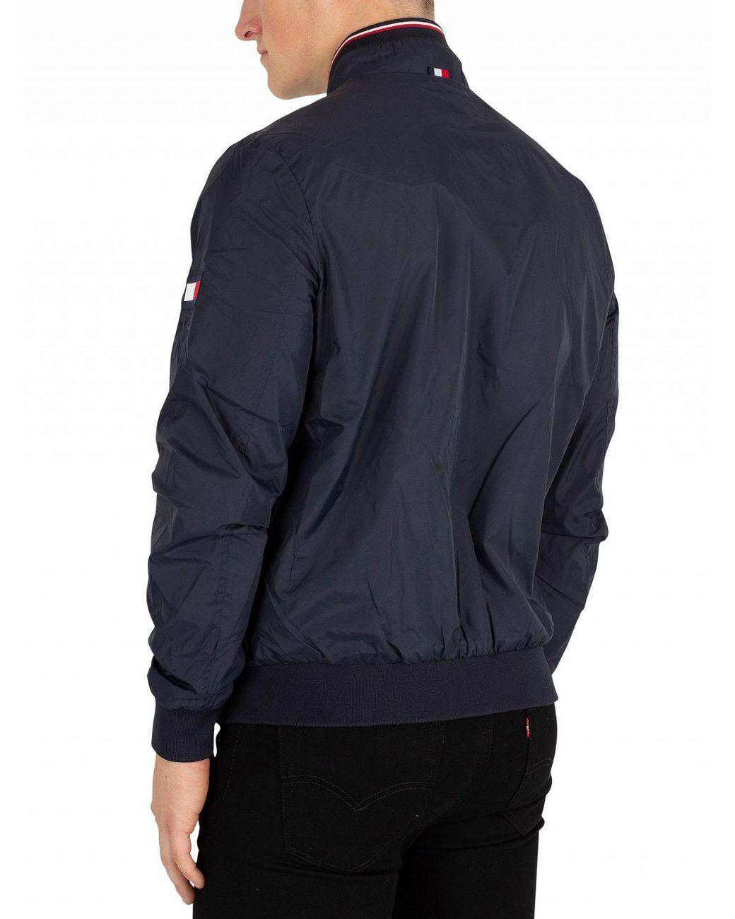Tommy Hilfiger Synthetic Sky Captain Reversible Bomber Jacket in Blue for  Men | Lyst Canada