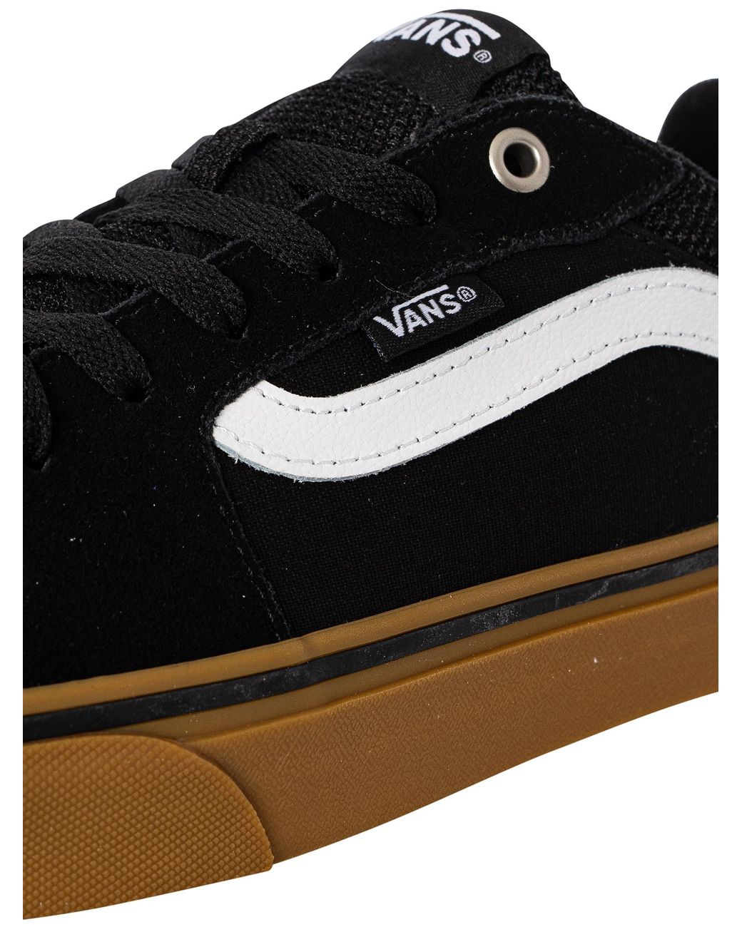 Vans Black Filmore Suede Trainers for men