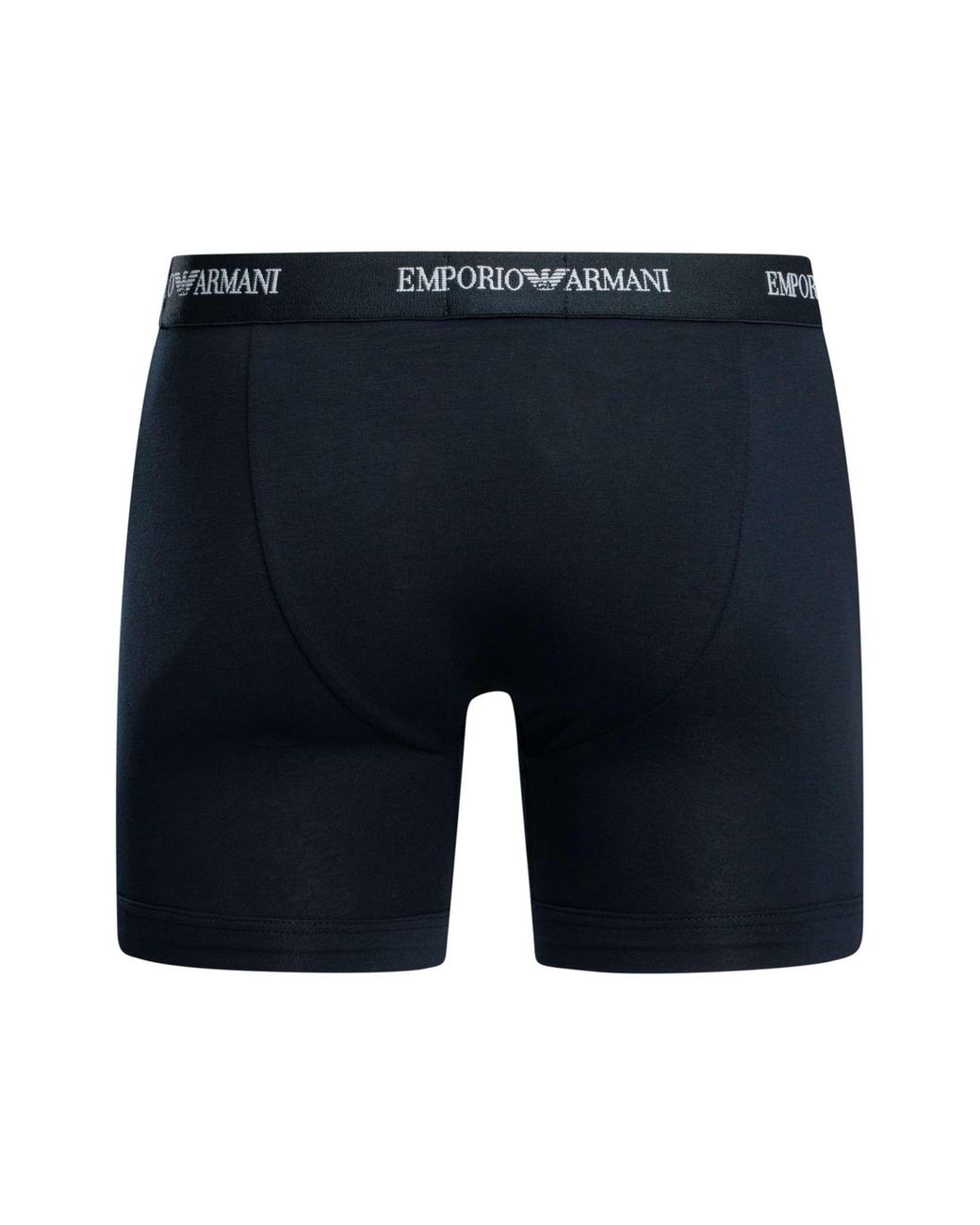 Emporio Armani Blue 3 Pack Stretch Boxer Briefs for men