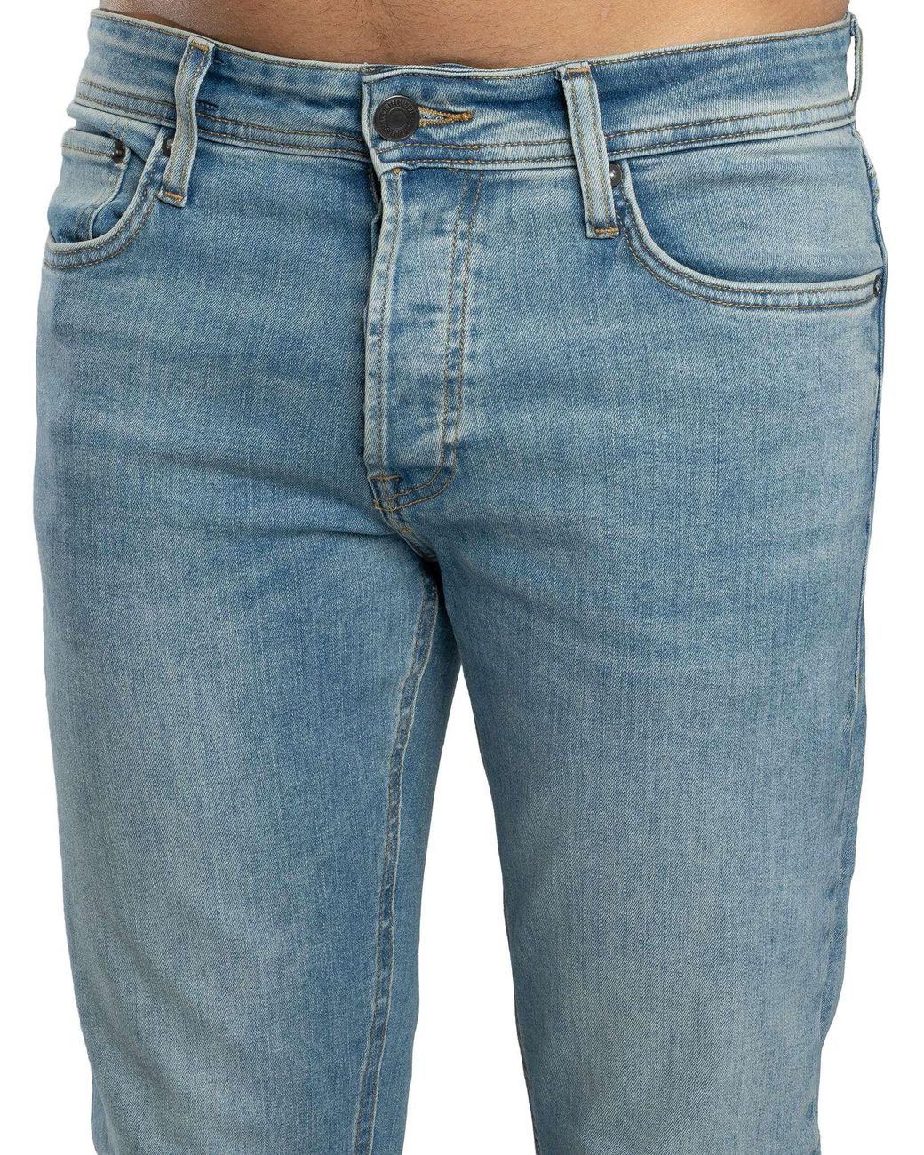 Jack & Jones Blue Mike Original 171 Tapered Jeans for men