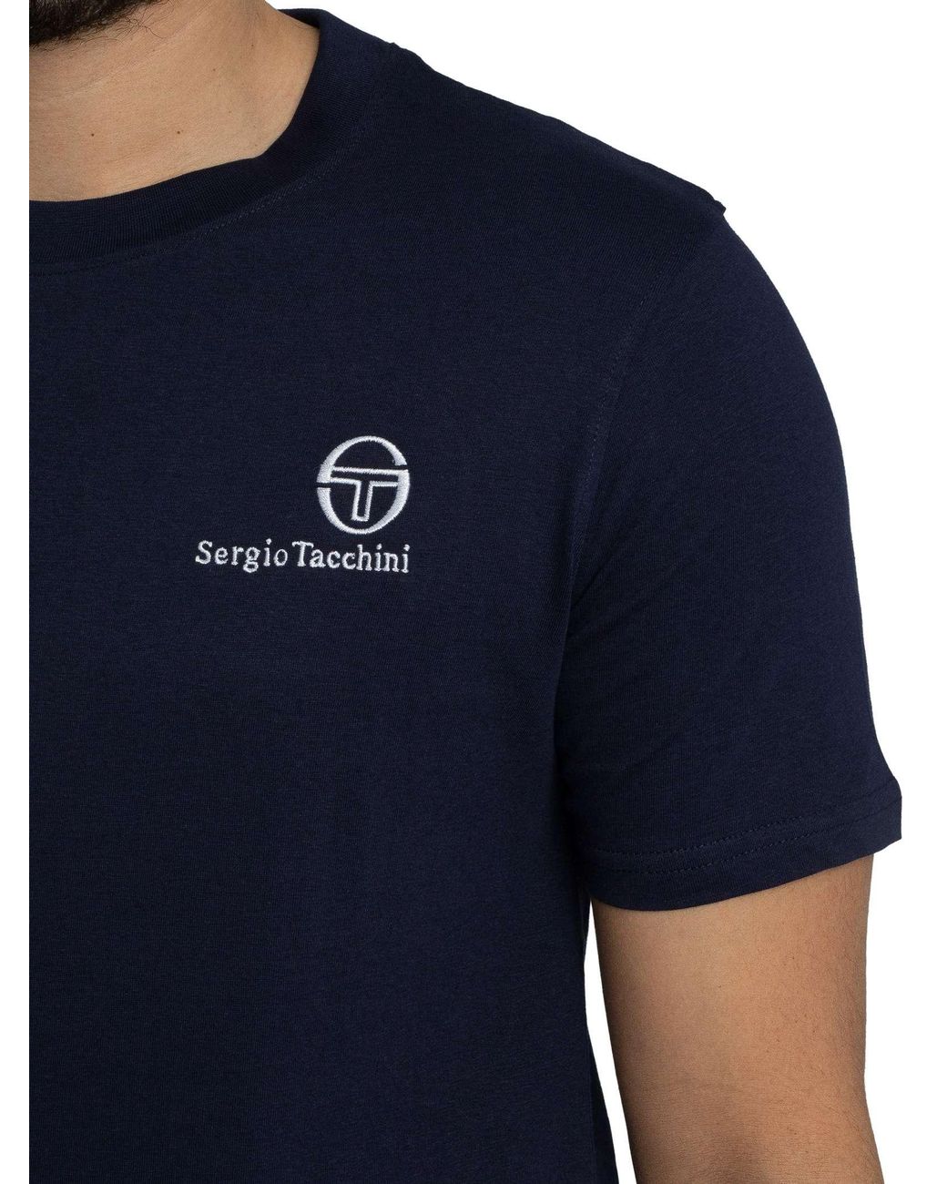 Sergio Tacchini Blue Felton T-Shirt for men