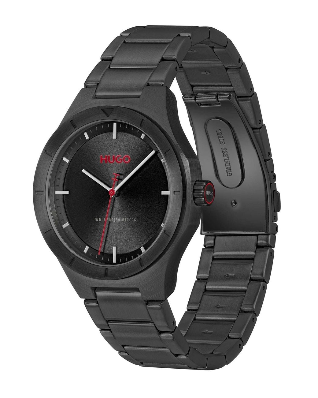 HUGO Black Lit Watch for men