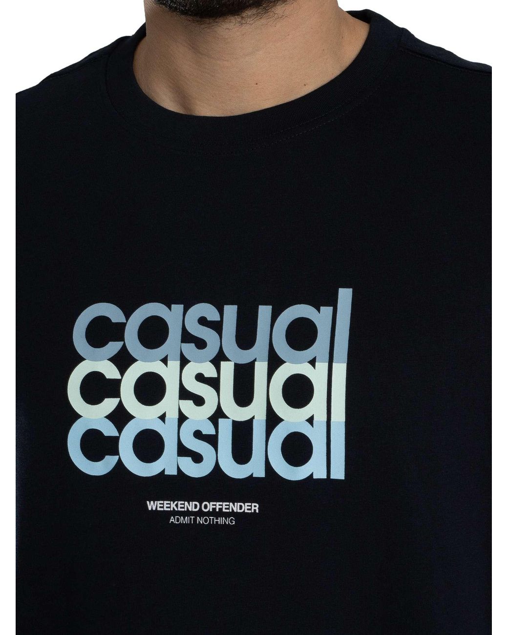 Weekend Offender Black W.O.L Graphic T-Shirt for men