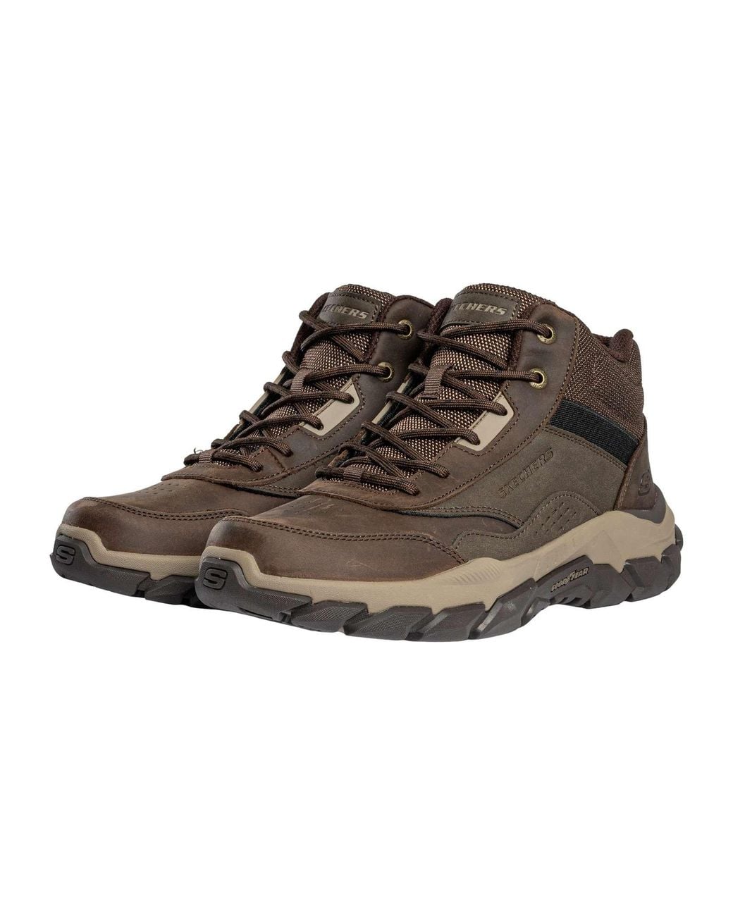 Skechers Brown Santoro Hopkins Relaxed Fit Boots for men
