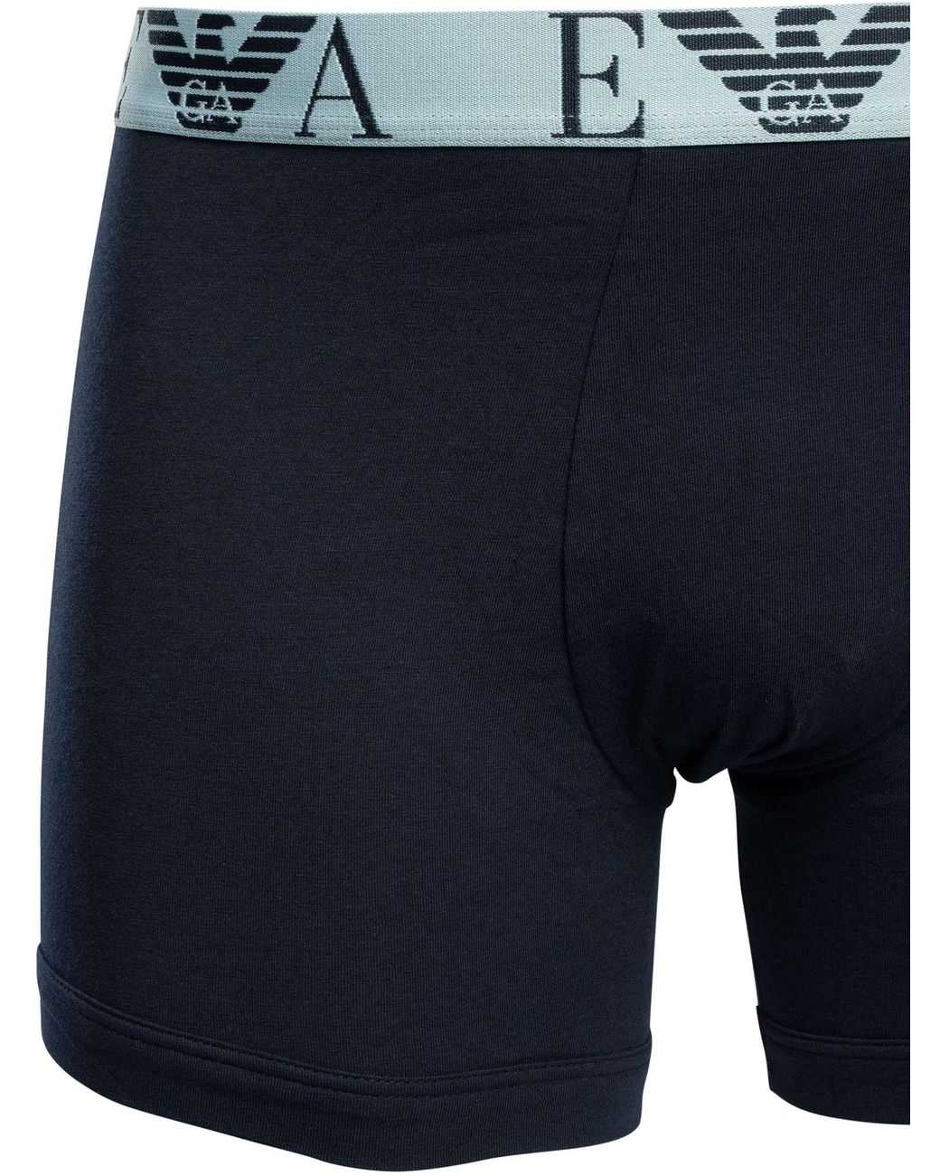 Emporio Armani Blue 3 Pack Boxer Briefs for men