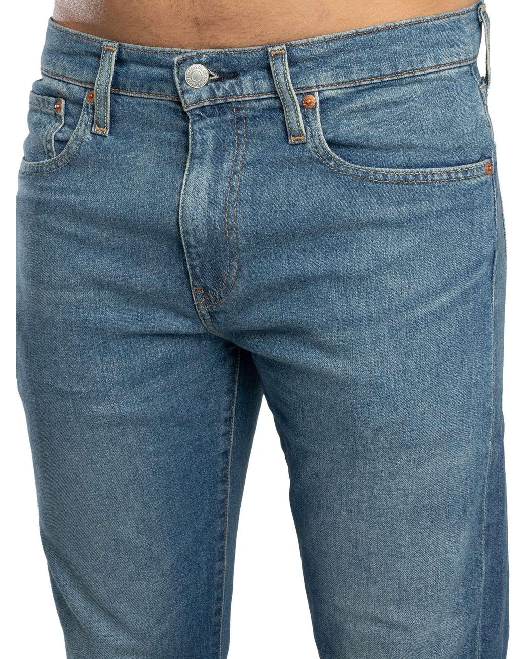 Levi's Blue 502 Taper Jeans for men