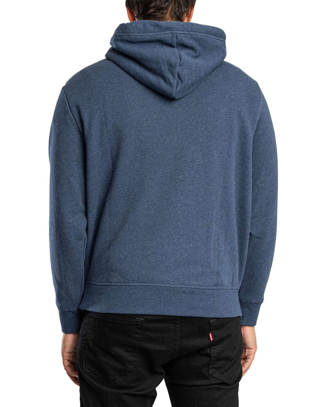 Superdry Blue Essential Logo Pullover Hoodie for men