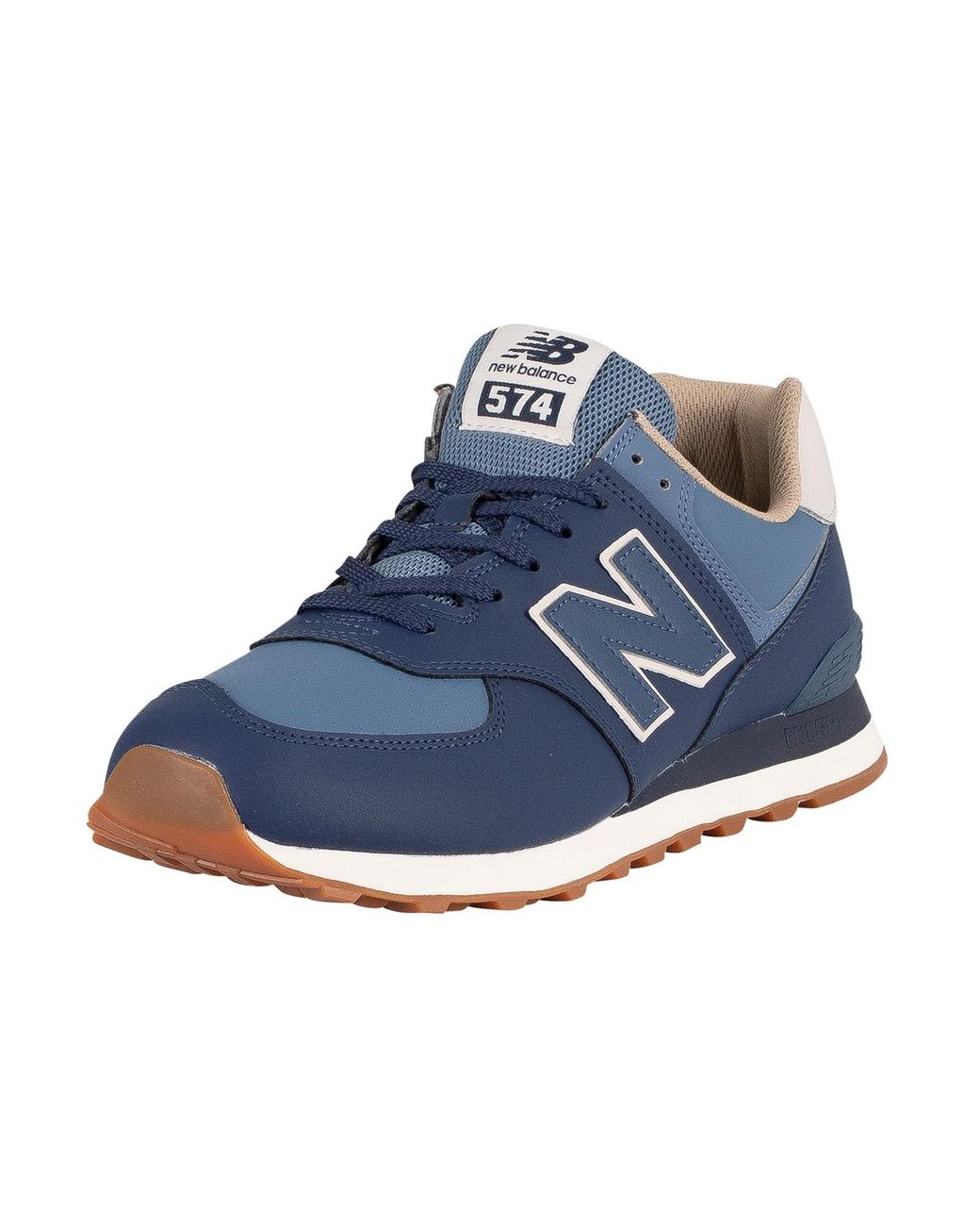 New Balance 574 Vegan Leather Trainers 