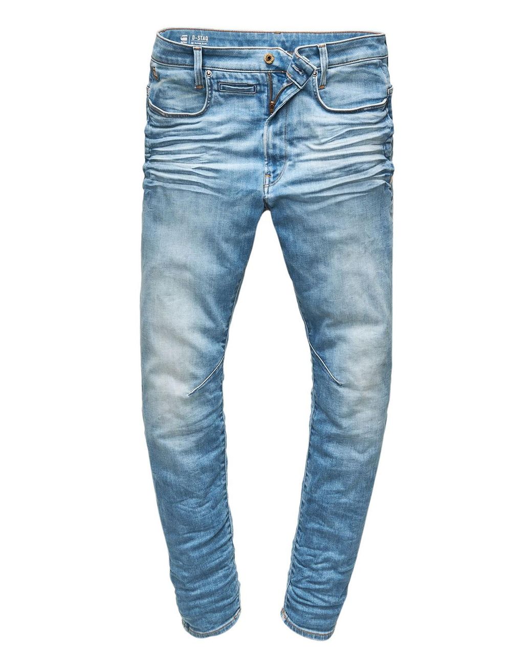 G-Star RAW Light Indigo Aged D- Staq 3d Super Slim Jeans in Blue for Men |  Lyst Australia