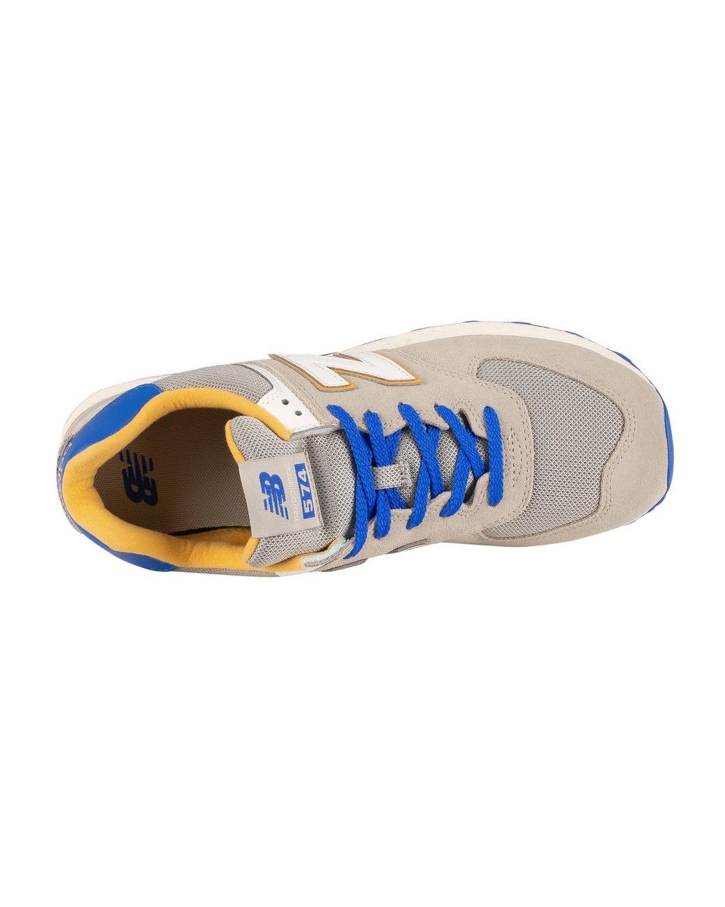 new balance blue suede 574 trainers