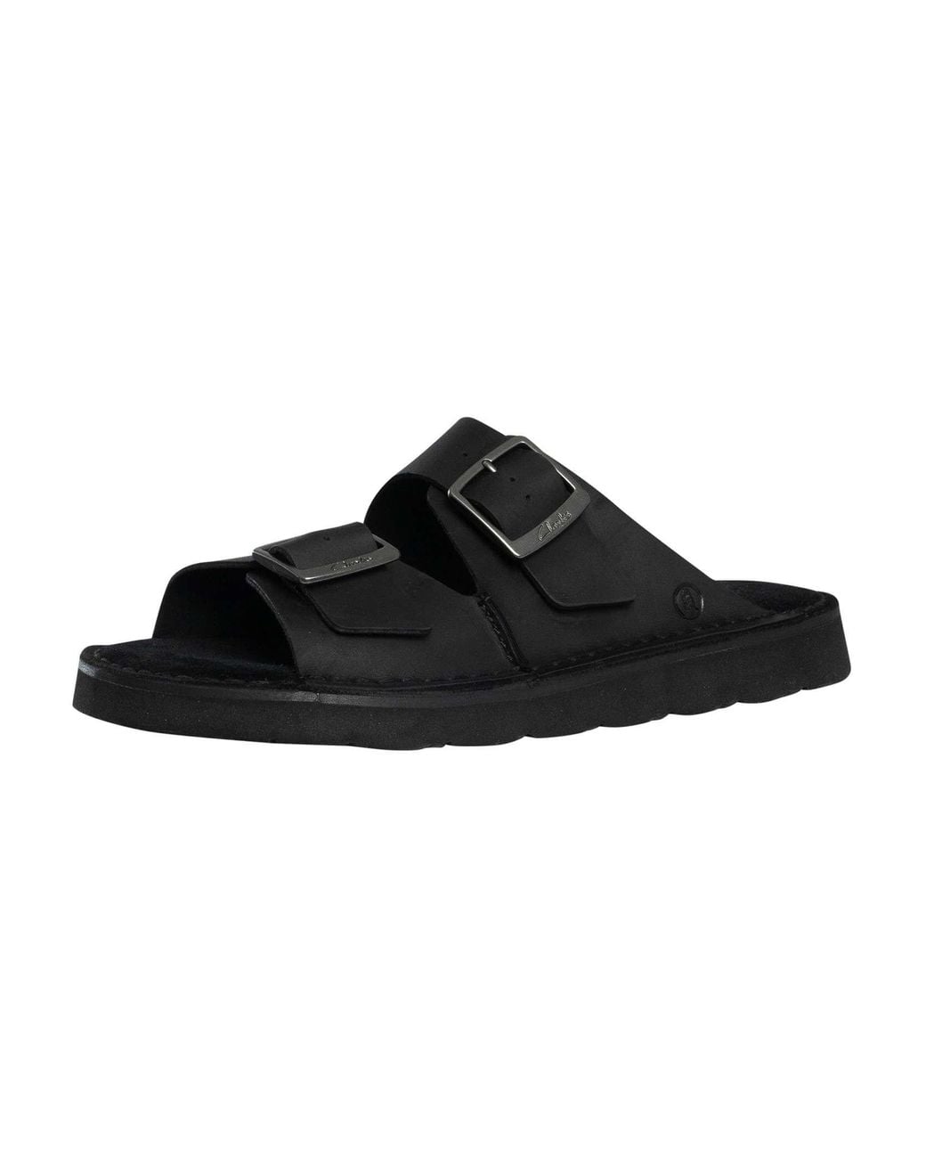 Clarks Black Solsbury Strap Sandals for men