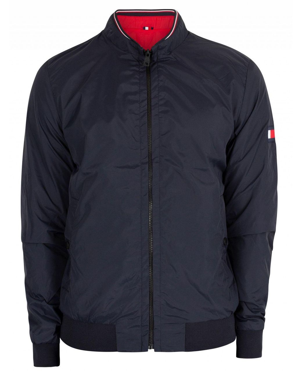 Tommy Hilfiger Synthetic Sky Captain Reversible Bomber Jacket in Blue for  Men | Lyst Canada