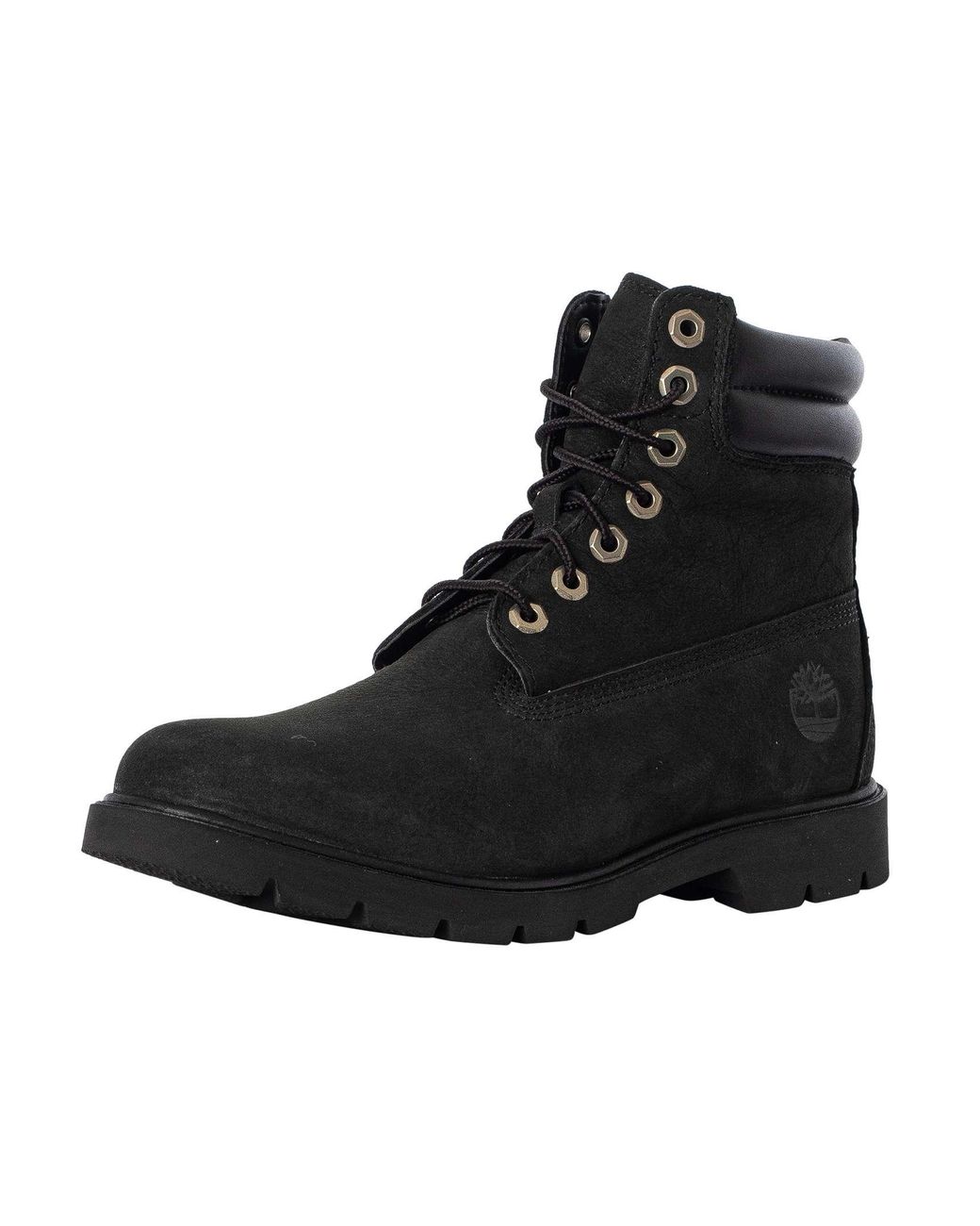 Timberland Black 6 Inch Basic Leather Boots for men