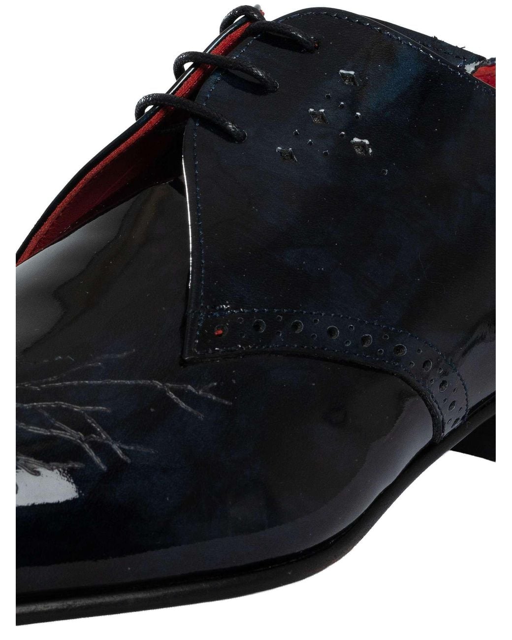 Jeffery West Blue Branch Brogue Leather Shoes for men