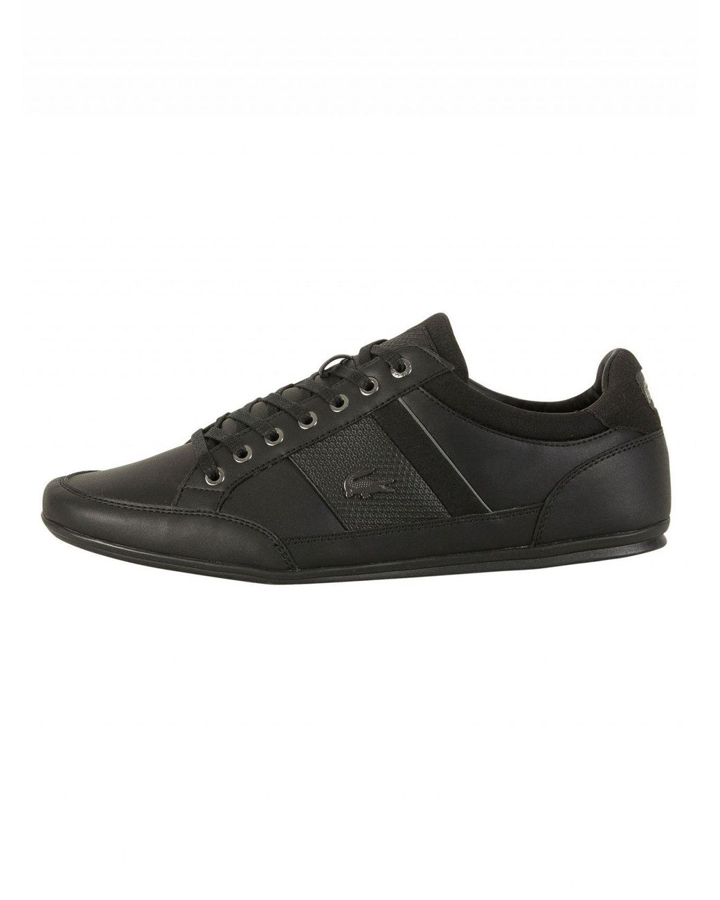 Lacoste Black dark Grey Chaymon 118 1 Cam Leather Trainers for Men Lyst Canada