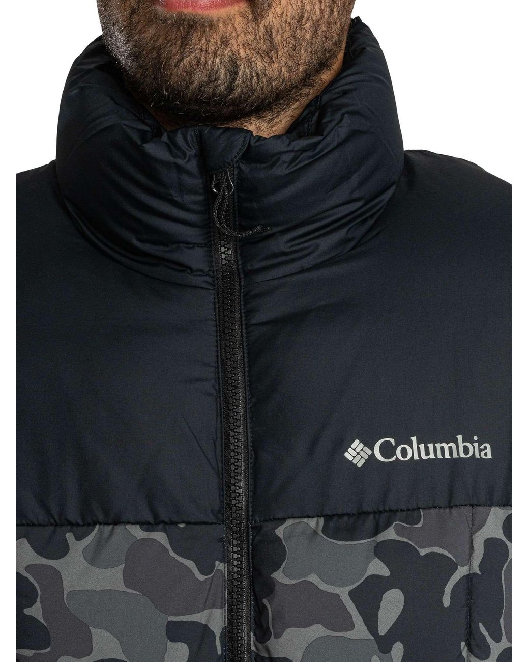 Columbia Gray Puffect Iv Printed Jacket for men