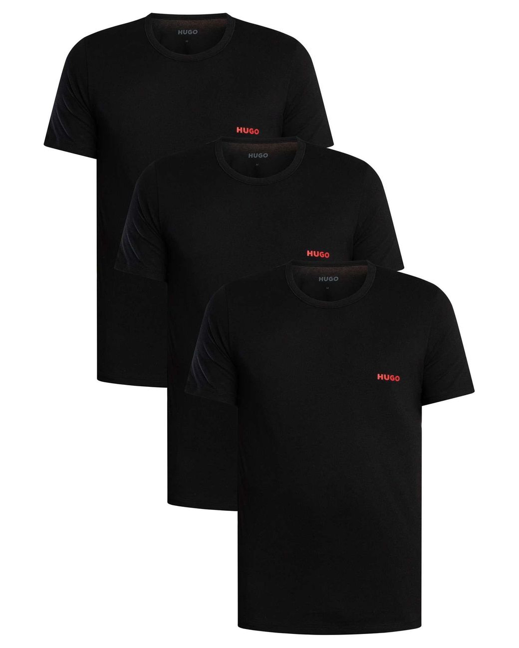 HUGO Black 3 Pack Lounge T-Shirts for men